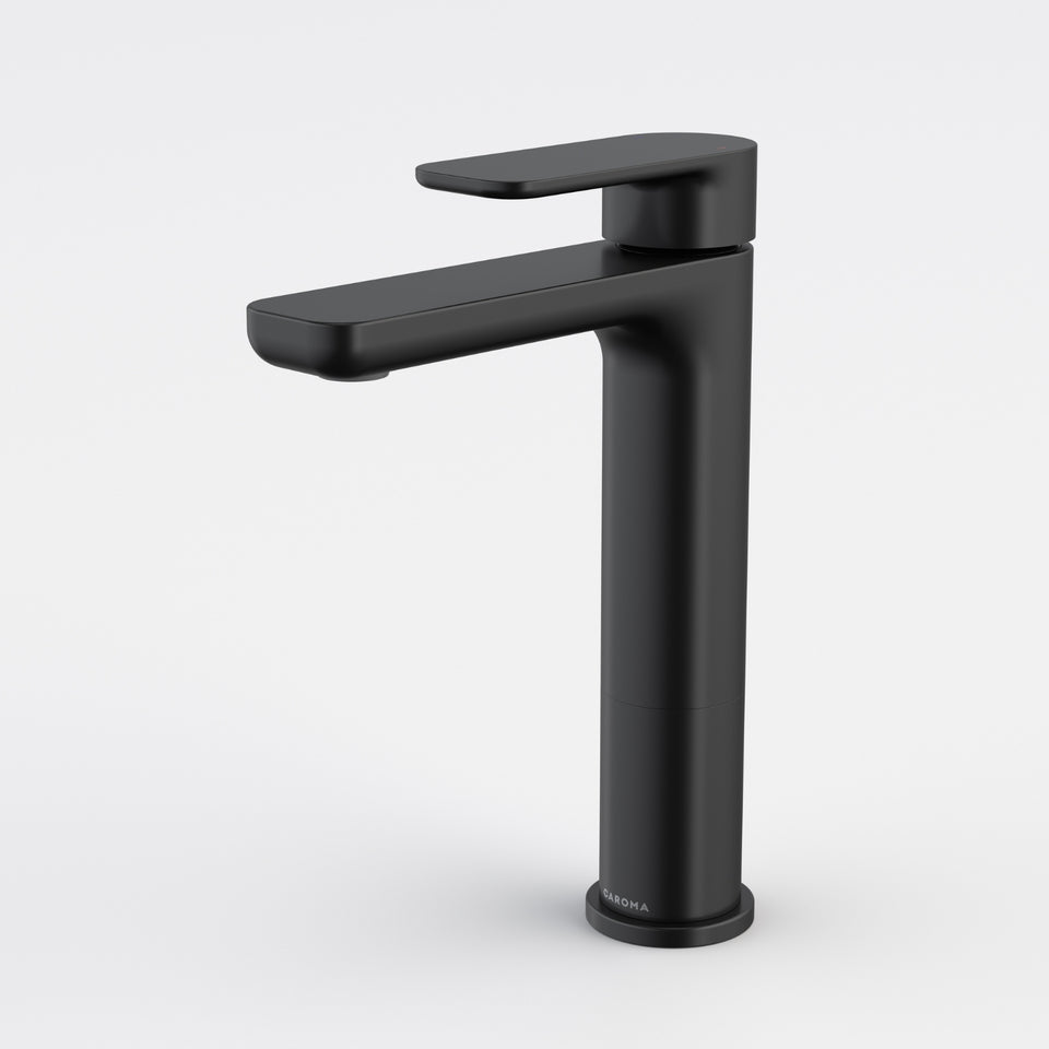 Caroma Luna II Mid Basin Mixer - Satin Black