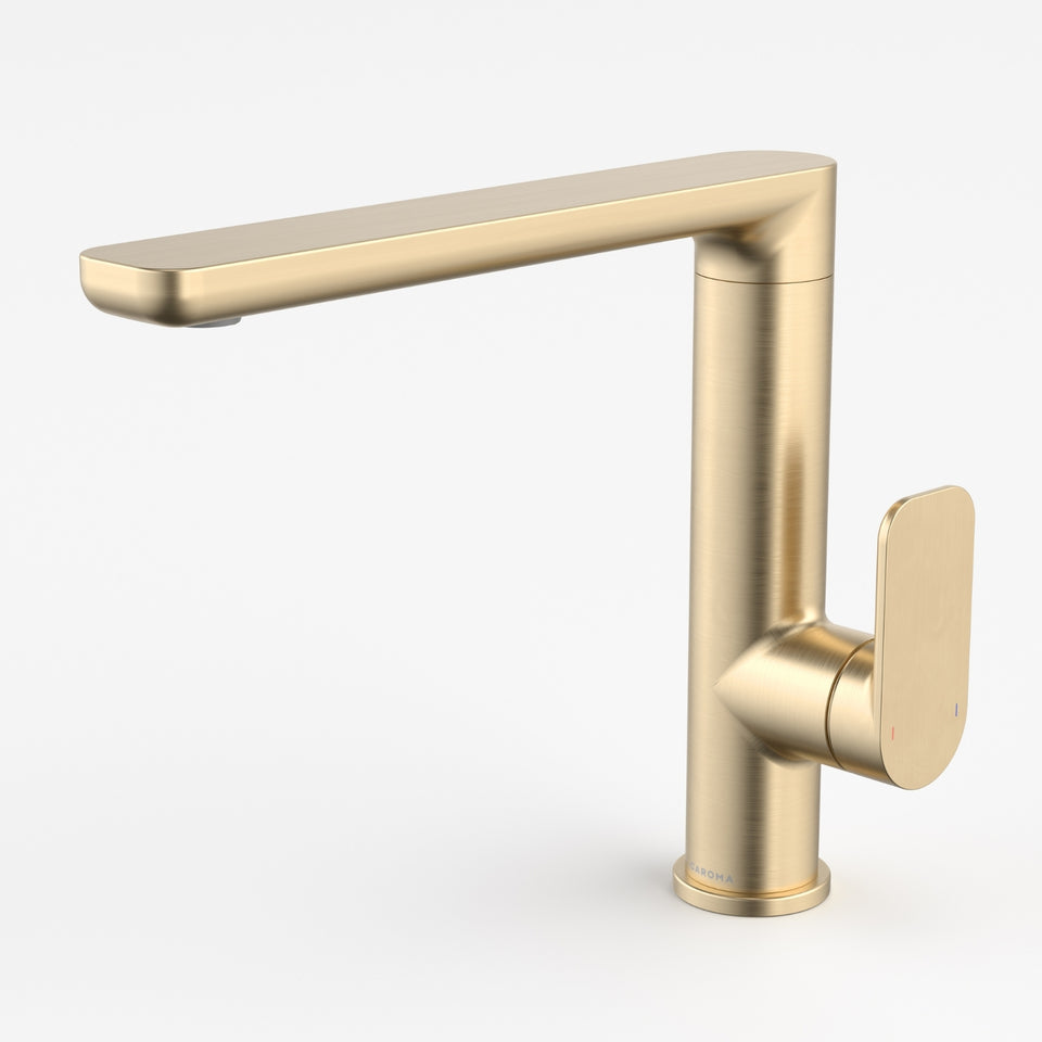 Caroma Luna II Sink Mixer - Brushed Brass