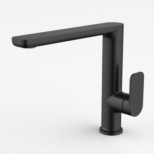 Caroma Luna II Sink Mixer - Satin Black 68208BL56AF - The Blue Space
