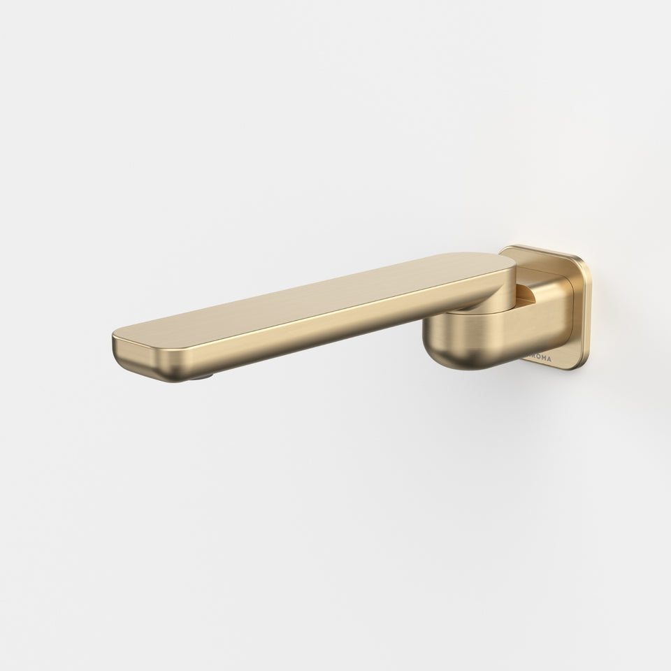 Caroma Luna II Swivel Bath Outlet 220mm - Brushed Brass