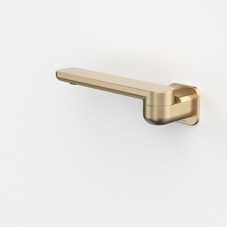Caroma Luna II Swivel Bath Outlet 220mm - Brushed Brass