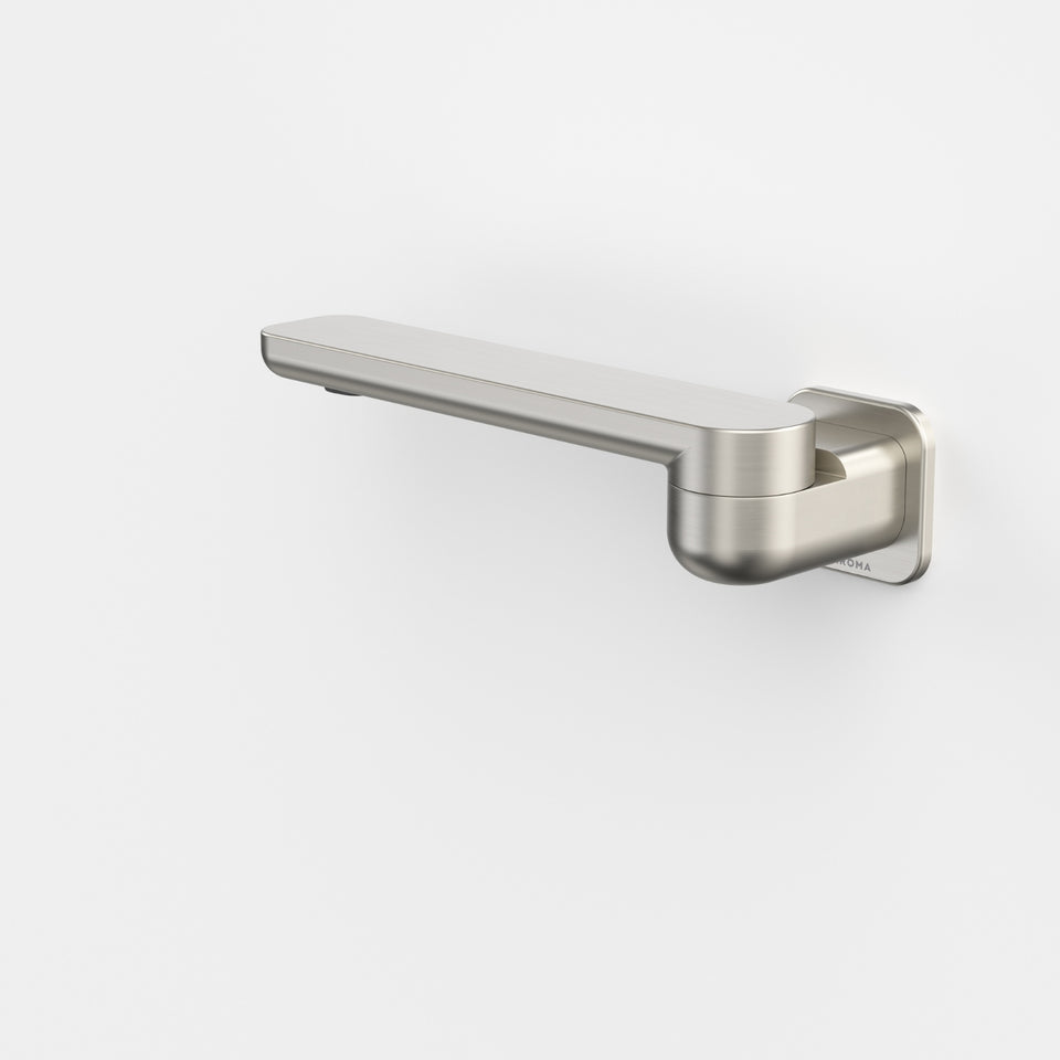 Caroma Luna II Swivel Bath Outlet 220mm - Brushed Nickel