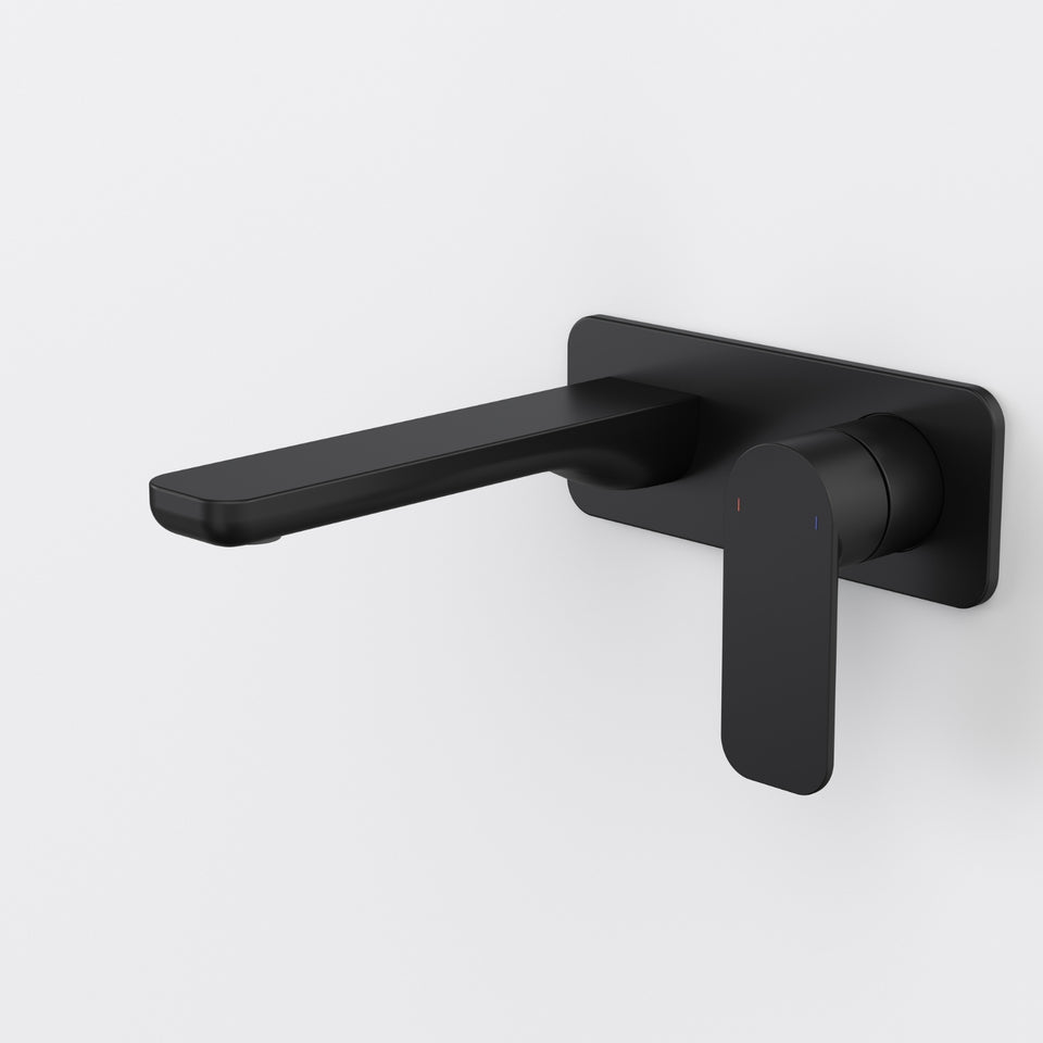 Caroma Luna II Wall Basin/Bath Mixer 180mm - Satin Black