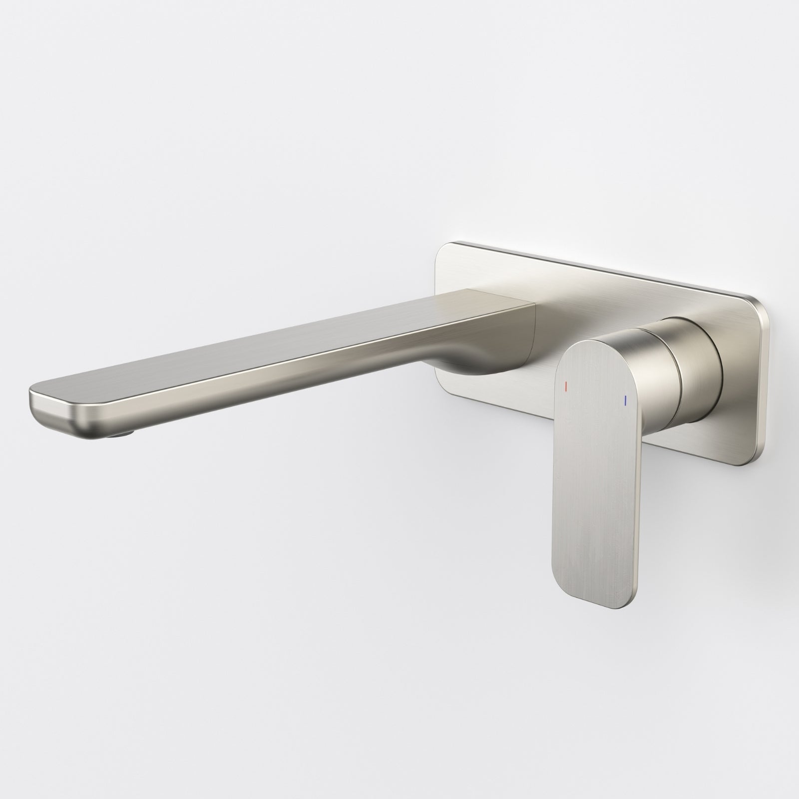 Caroma Luna II Wall Basin/Bath Mixer 220mm - Brushed Nickel 68204BN6AF - The Blue Space