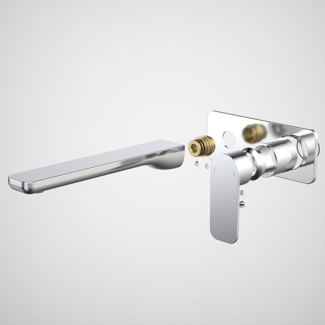 Caroma Luna II Wall Basin/Bath Mixer Trim Kit 220mm - Chrome 68212C6AF - The Blue Space