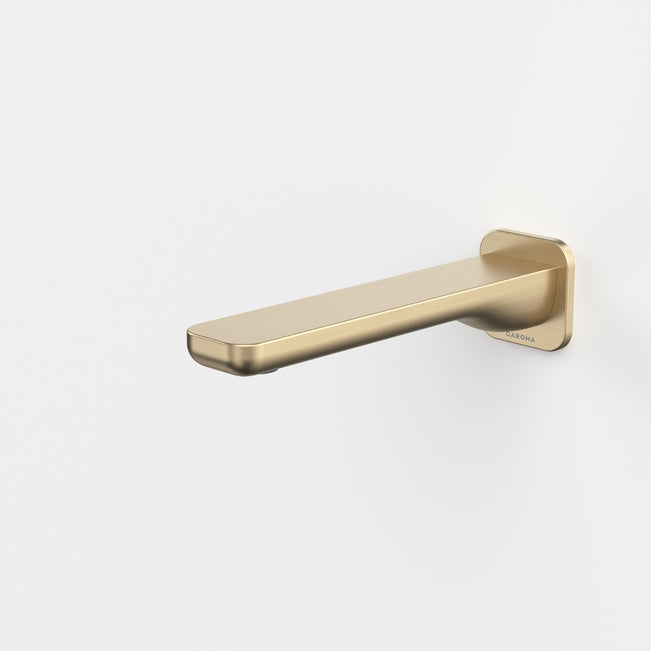 Caroma Luna II Wall Basin/Bath Outlet 180mm - Brushed Brass 68205BB6AF - The Blue Space
