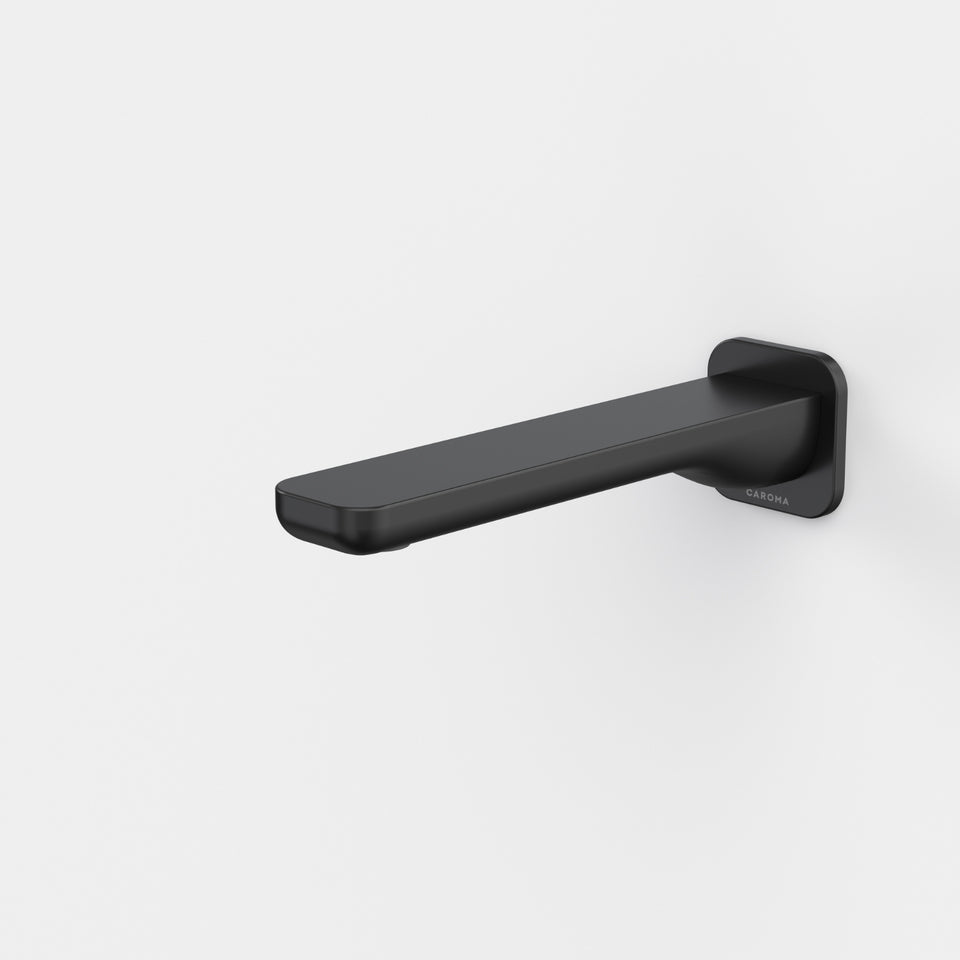 Caroma Luna II Wall Basin/Bath Outlet 180mm - Satin Black