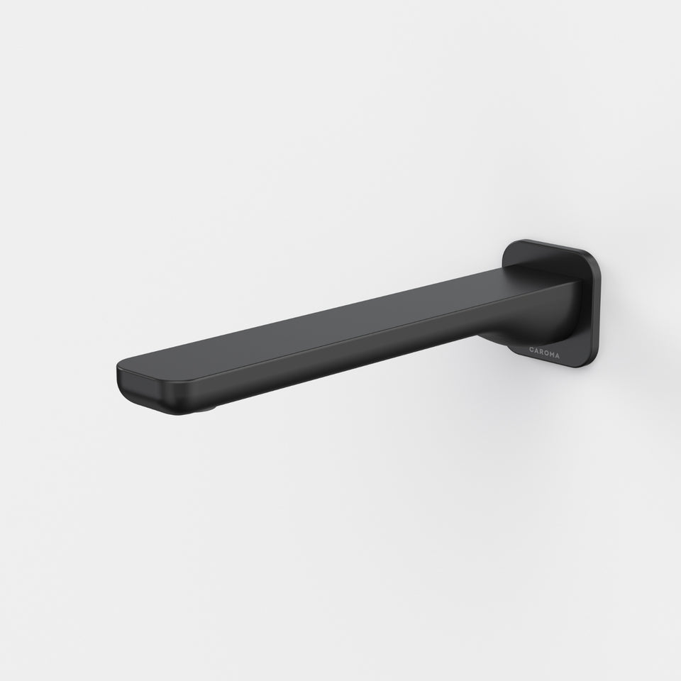 Caroma Luna II Wall Basin/Bath Outlet 220mm - Satin Black