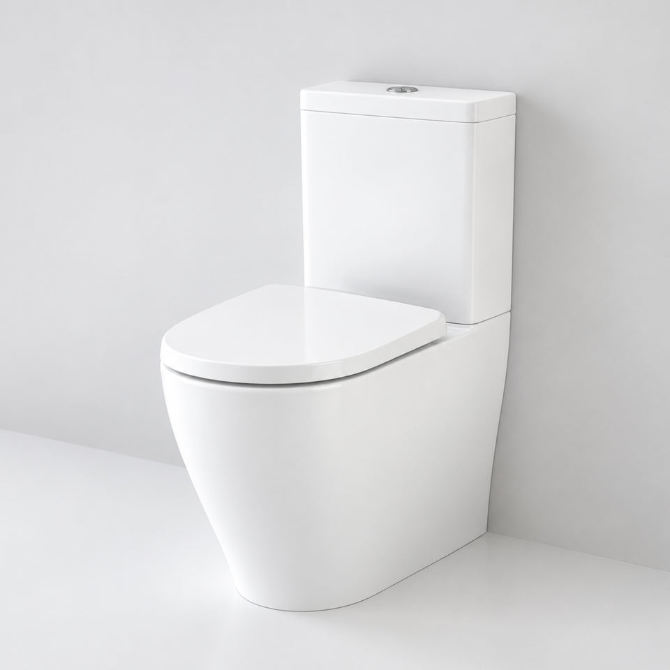 Caroma Luna Slim Wall Faced Toilet Suite - Upgraded Seat Design