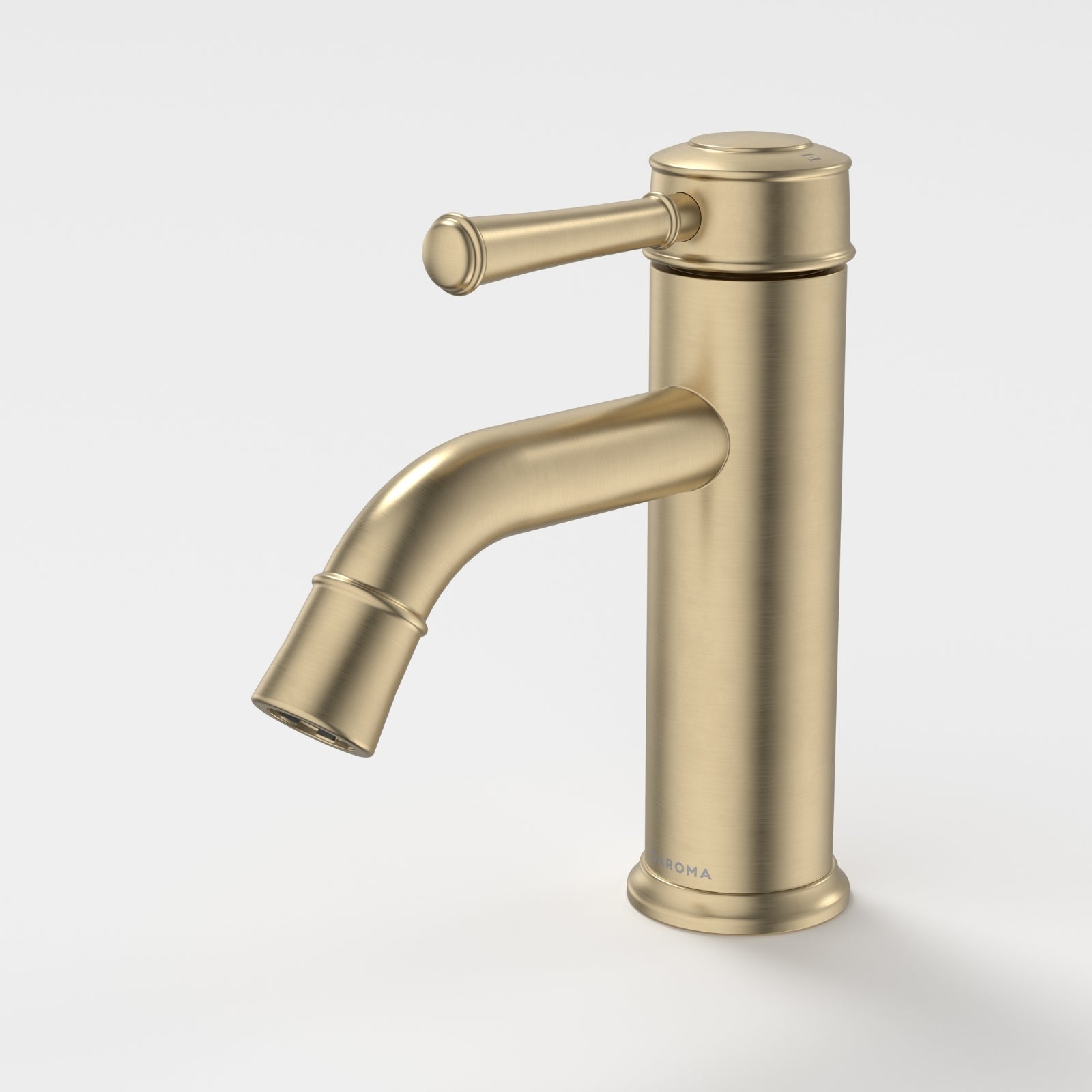 Caroma Riviere Basin Mixer - Brushed Brass 520001BB6AF - The Blue Space