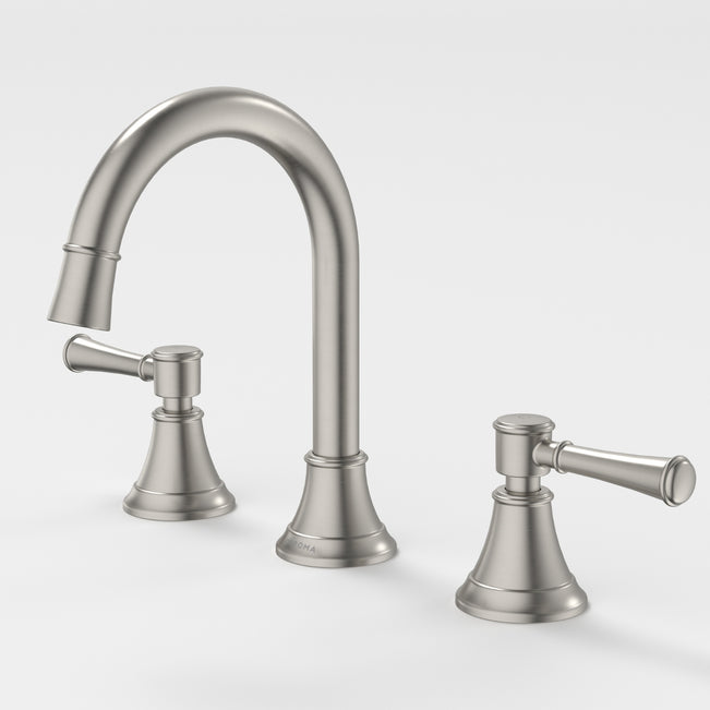 Caroma Riviere Basin Set - Brushed Nickel 520020BN6AF - The Blue Space