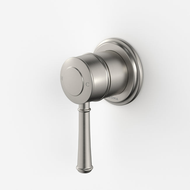Caroma Riviere Bath Shower Mixer - Brushed Nickel 520005BN - The Blue Space