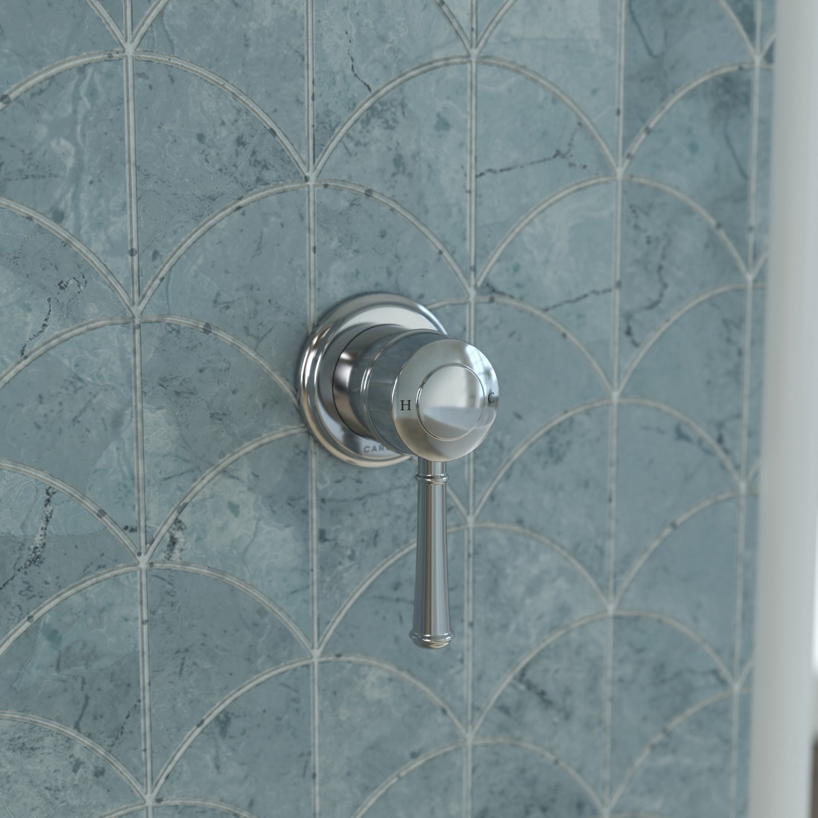 Main Caroma Riviere Bath Shower Mixer Trim Kit - Chrome 520007C - The Blue Space