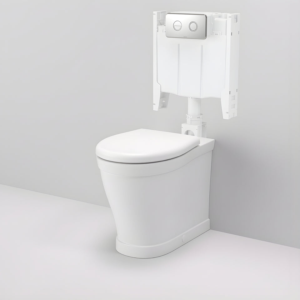 Caroma Riviere Cleanflush® Invisi Series II® Wall Faced Toilet Suite - Matte White
