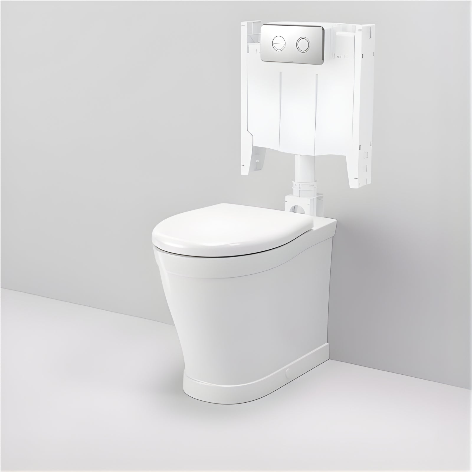 Extended Caroma Riviere Cleanflush® Invisi Series II® Wall Faced Suite - White 790001W - The Blue Space
