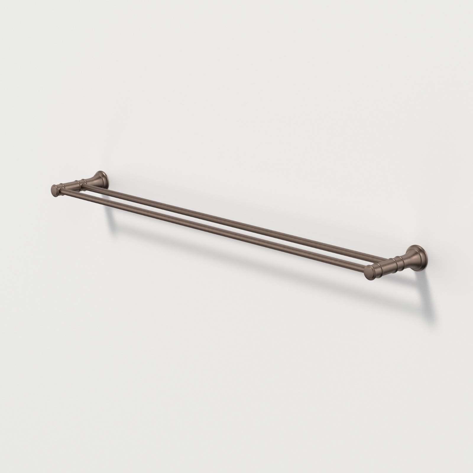 Caroma Riviere Double Towel Rail 800mm - Brushed Bronze 520037BBZ - The Blue Space