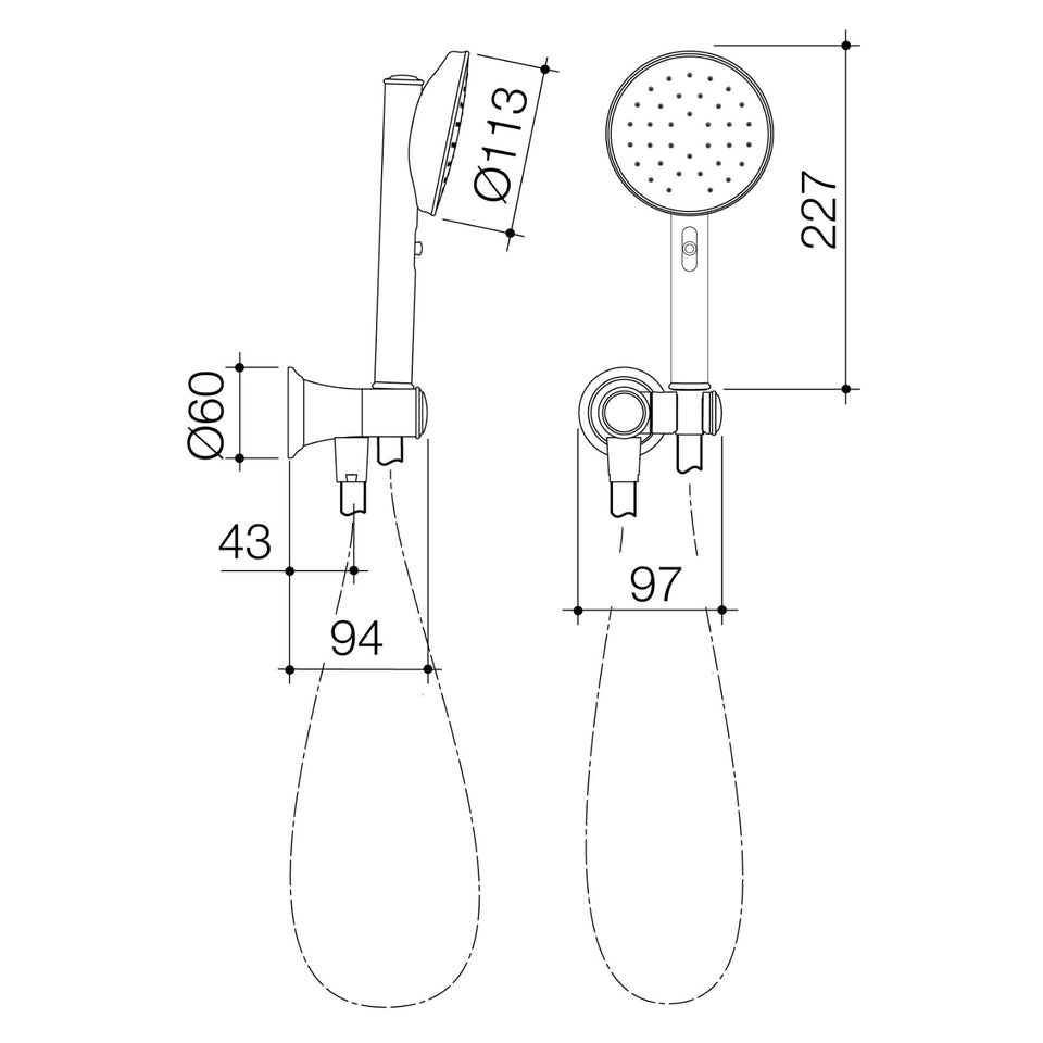 Caroma Riviere Hand Shower - Brushed Bronze