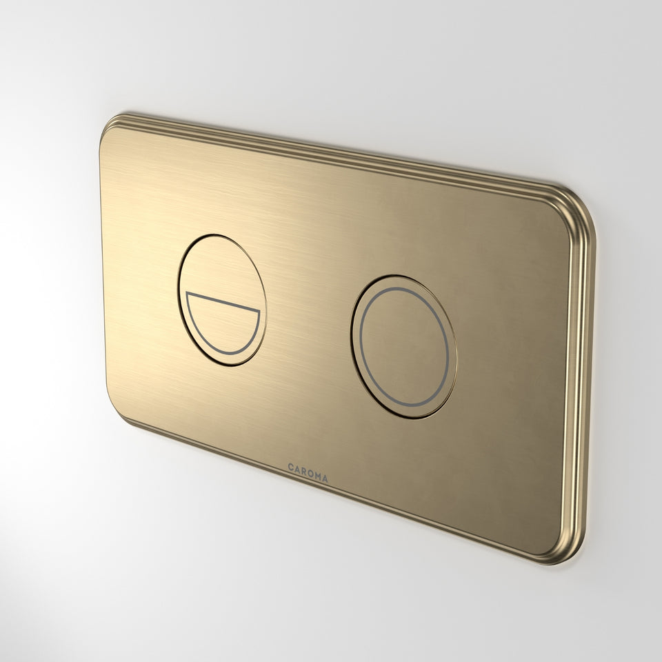 Caroma Riviere Invisi® II Series Button - Brushed Brass