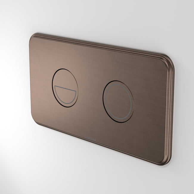 Caroma Riviere Invisi® II Series Button - Brushed Bronze 48002BBZ - The Blue Space