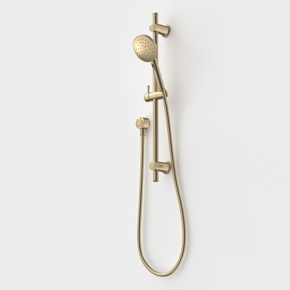 Caroma Riviere Rail Shower - Brushed Brass