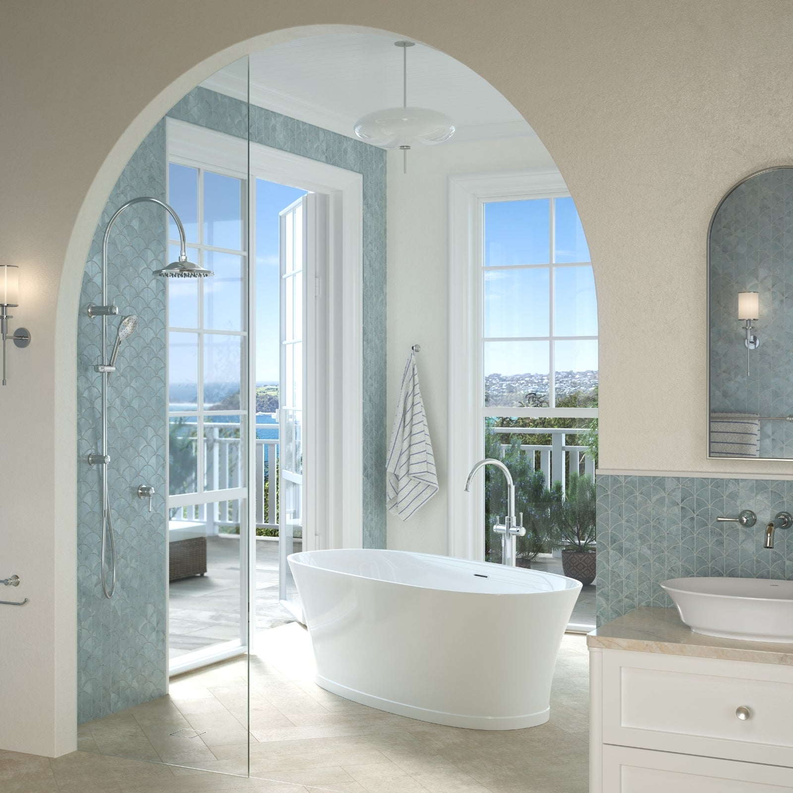Lifestyle Caroma Riviere Robe Hook - Chrome 520031C - The Blue Space
