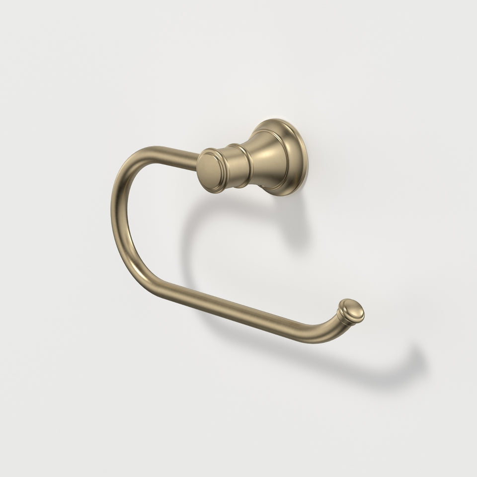 Caroma Riviere Toilet Roll Holder - Brushed Brass