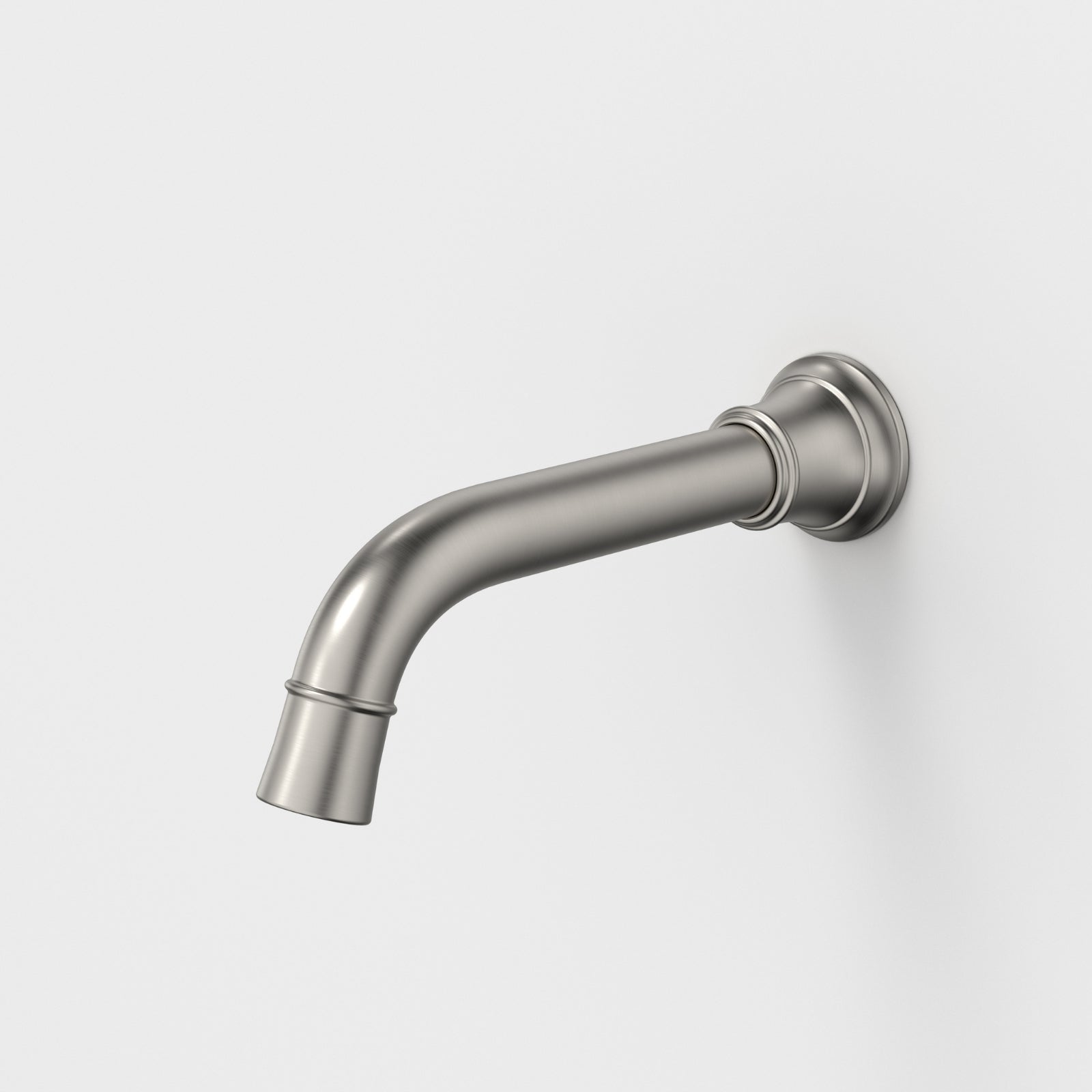 Caroma Riviere Wall Basin Bath Outlet 175mm - Brushed Nickel 520013BN6AF - The Blue Space