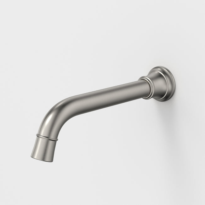 Caroma Riviere Wall Basin Bath Outlet 210mm - Brushed Nickel 520014BN6AF - The Blue Space