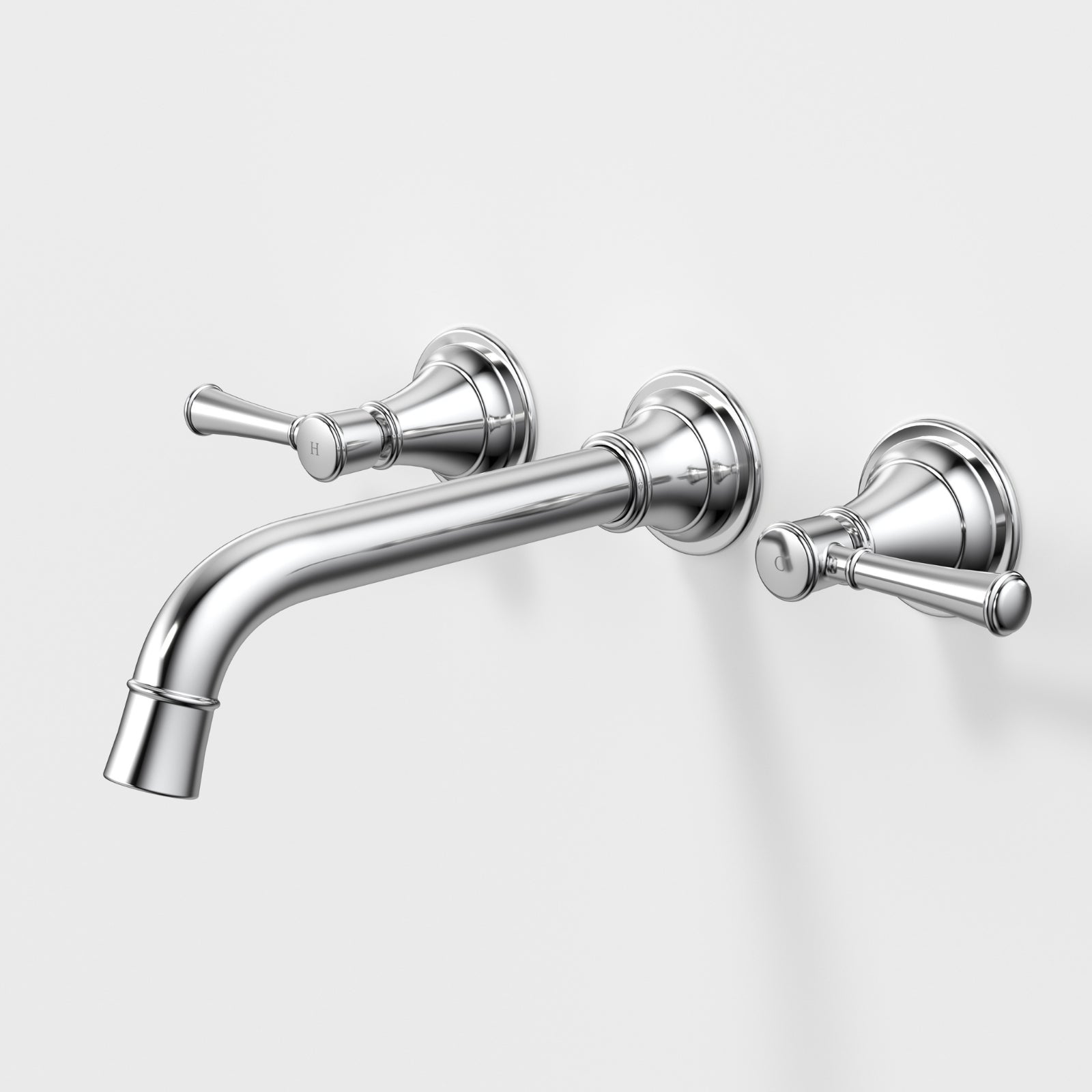 Caroma Riviere Wall Basin Bath Set 210mm - Chrome 520022C6AF - The Blue Space