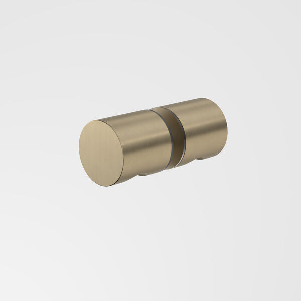 Caroma Shower Door Round Knob Brushed Brass 99451BB - The Blue Space