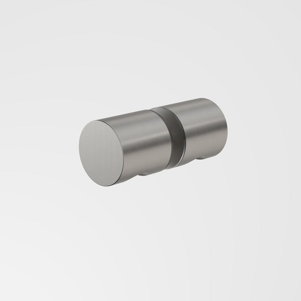 Caroma Shower Door Round Knob Brushed Nickel