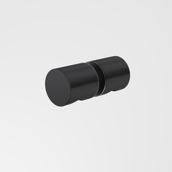 Caroma Shower Door Round Knob Matte Black
