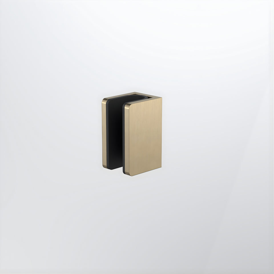 Caroma Shower Glass U Bracket Brushed Brass