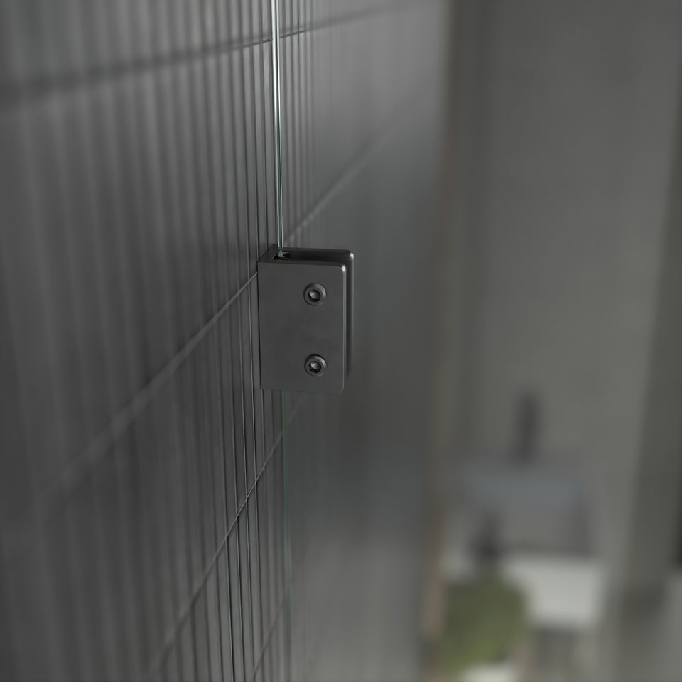 Caroma Shower Glass U Bracket Gunmetal
