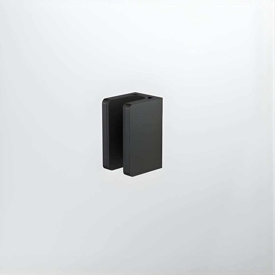 Caroma Shower Glass U Bracket Matte Black