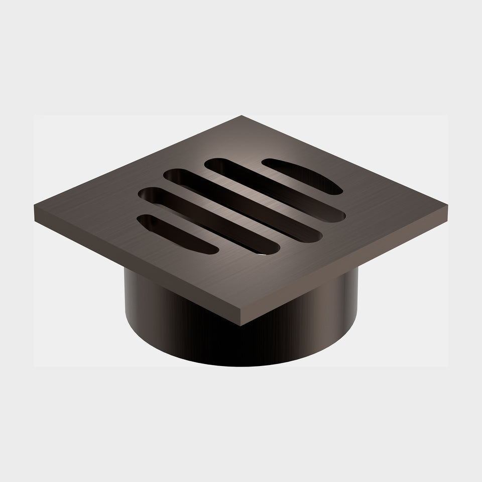 Caroma Square Floor Waste 50mm Outlet - Brushed Bronze