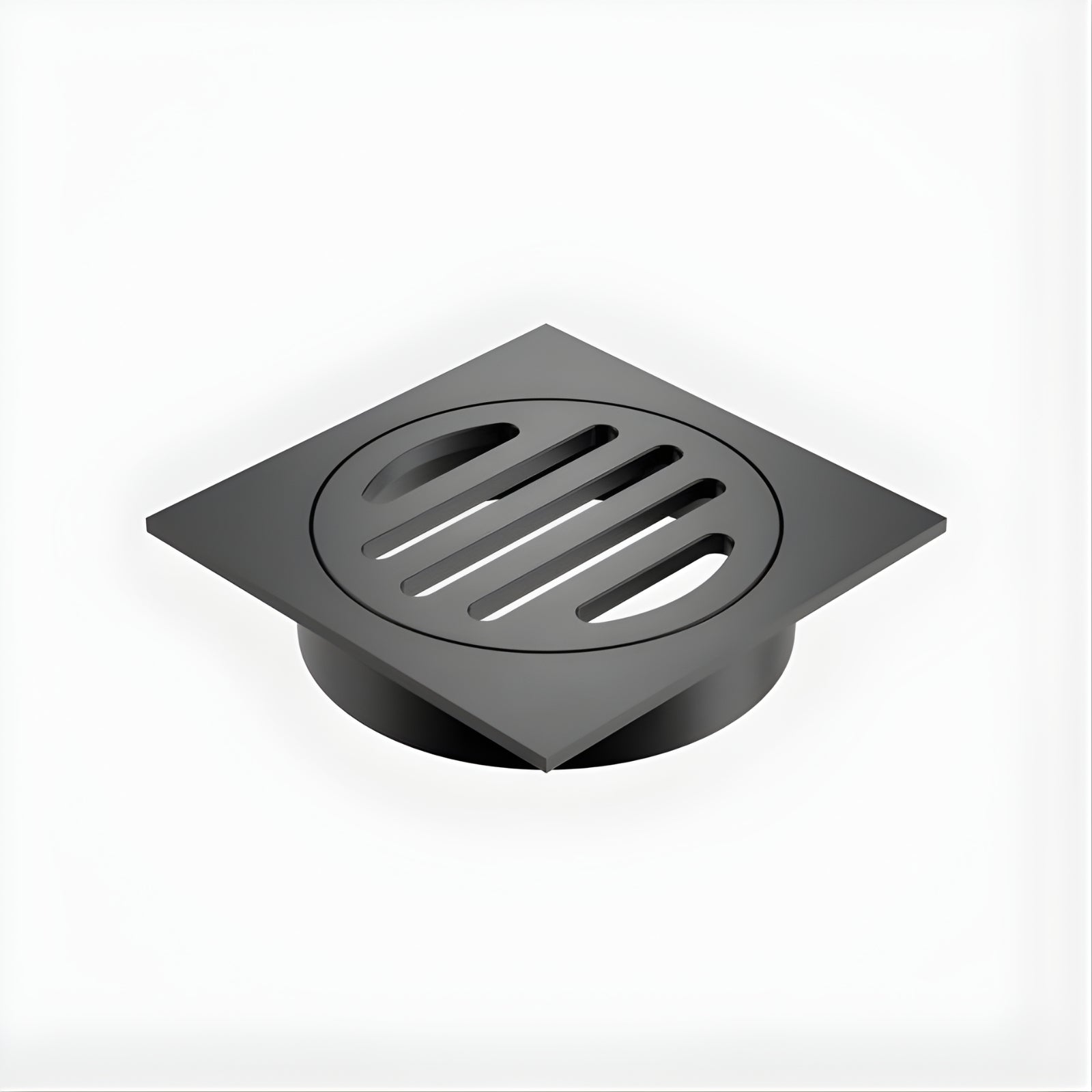 Caroma Square Floor Waste - 80mm Outlet - Gunmetal 12975034GM - The Blue Space