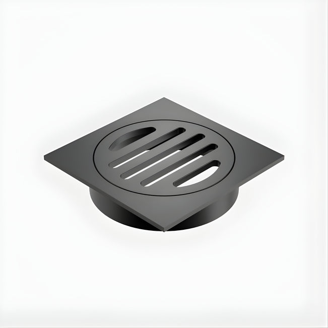 Caroma Square Floor Waste - 80mm Outlet - Gunmetal 12975034GM - The Blue Space