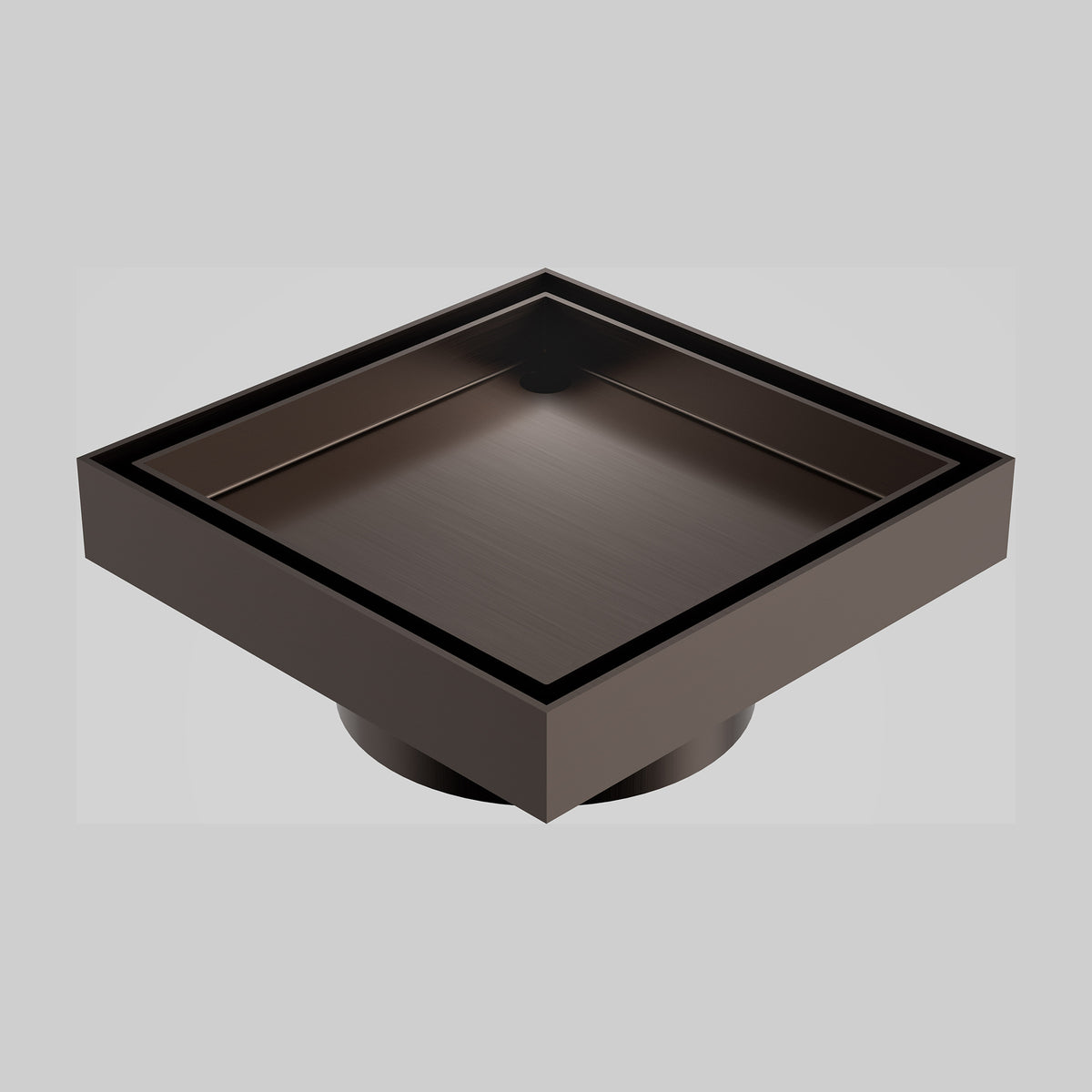 Caroma Square Floor Waste 80mm Outlet Tile Insert - Brushed Bronze 14228028BBZ - The Blue Space