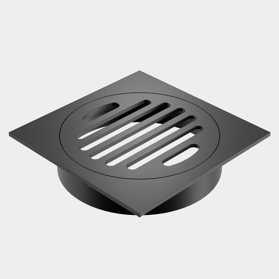 Caroma Square Floor Waste Grate - 100mm Outlet - Gunmetal
