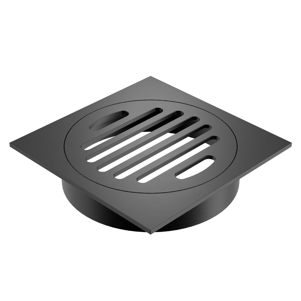 Caroma Square Floor Waste Grate - 100mm Outlet - Gunmetal