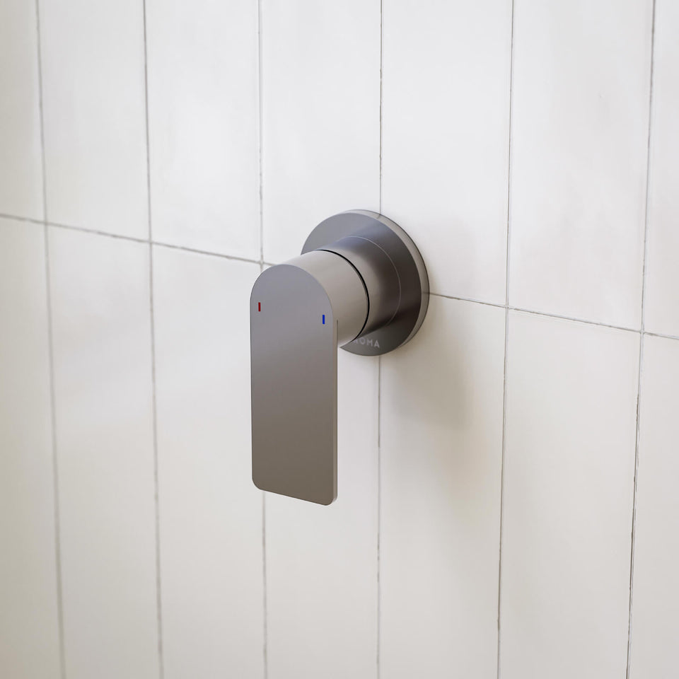 Caroma Urbane II Bath/Shower Mixer Round Gunmetal