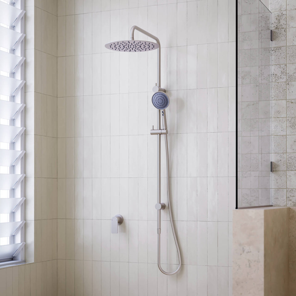 Caroma Urbane II Bath/Shower Mixer Round Brushed Brass
