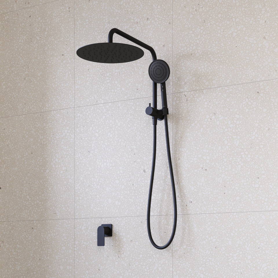 Caroma Urbane II Compact Twin Shower Matte Black