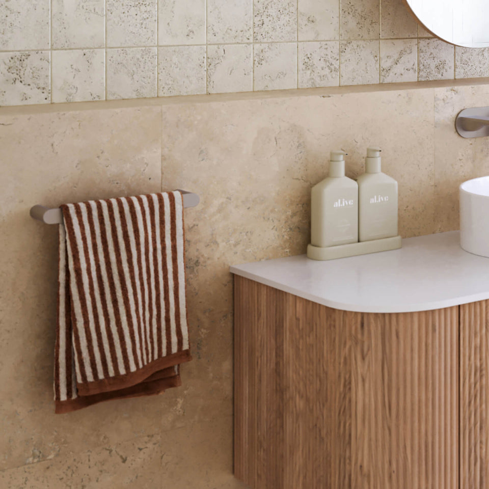 Caroma Urbane II Hand Towel Rail Matte Black