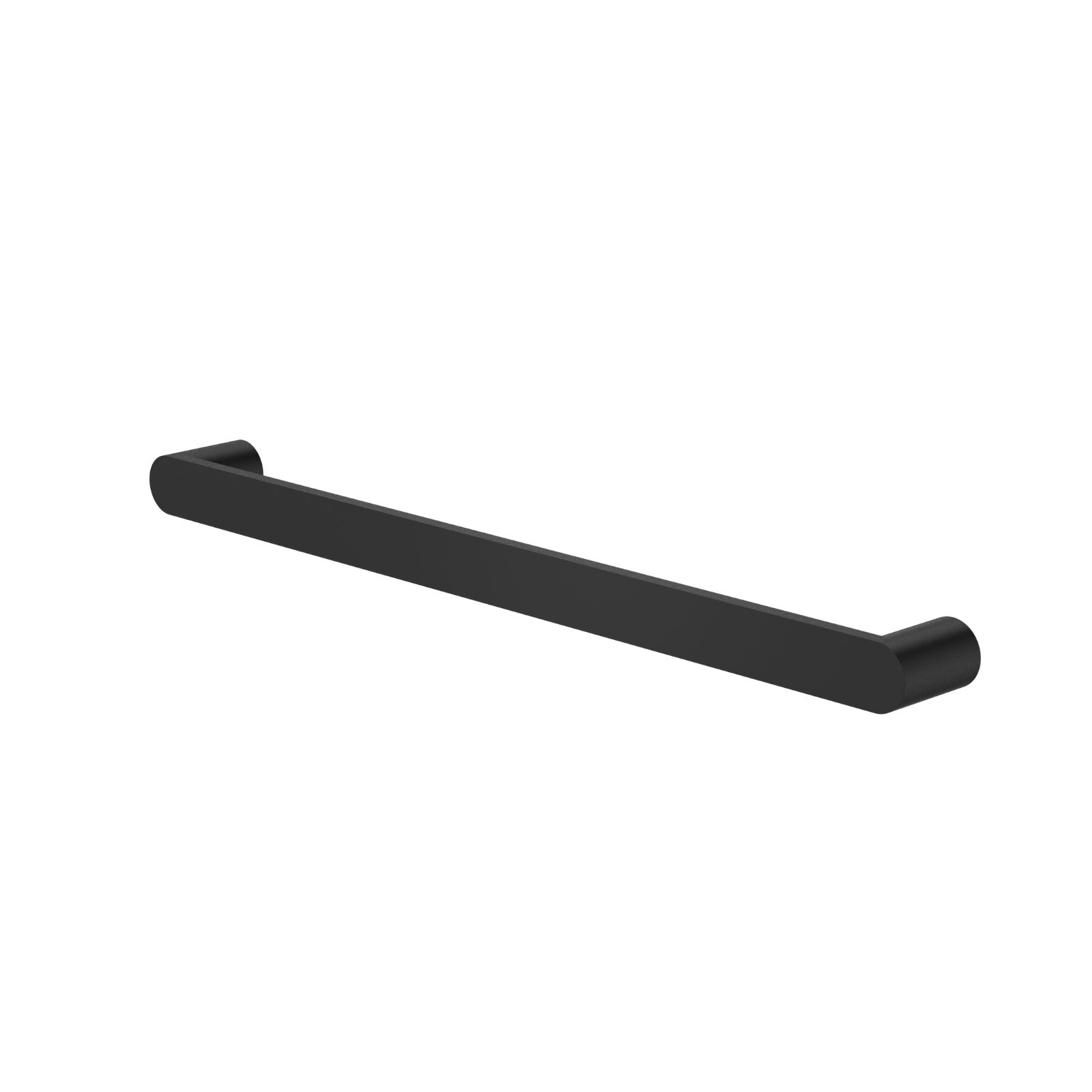 Angle Caroma Urbane II Heated Towel Rail - Horizontal - Matte Black 11202084B - The Blue Space