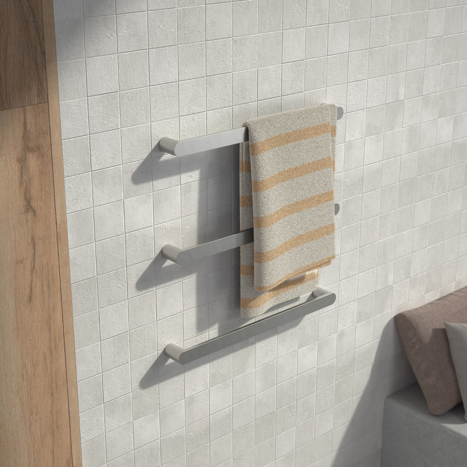 Caroma Urbane II Heated Towel Rail Horizontal - Polished Stainless Steel