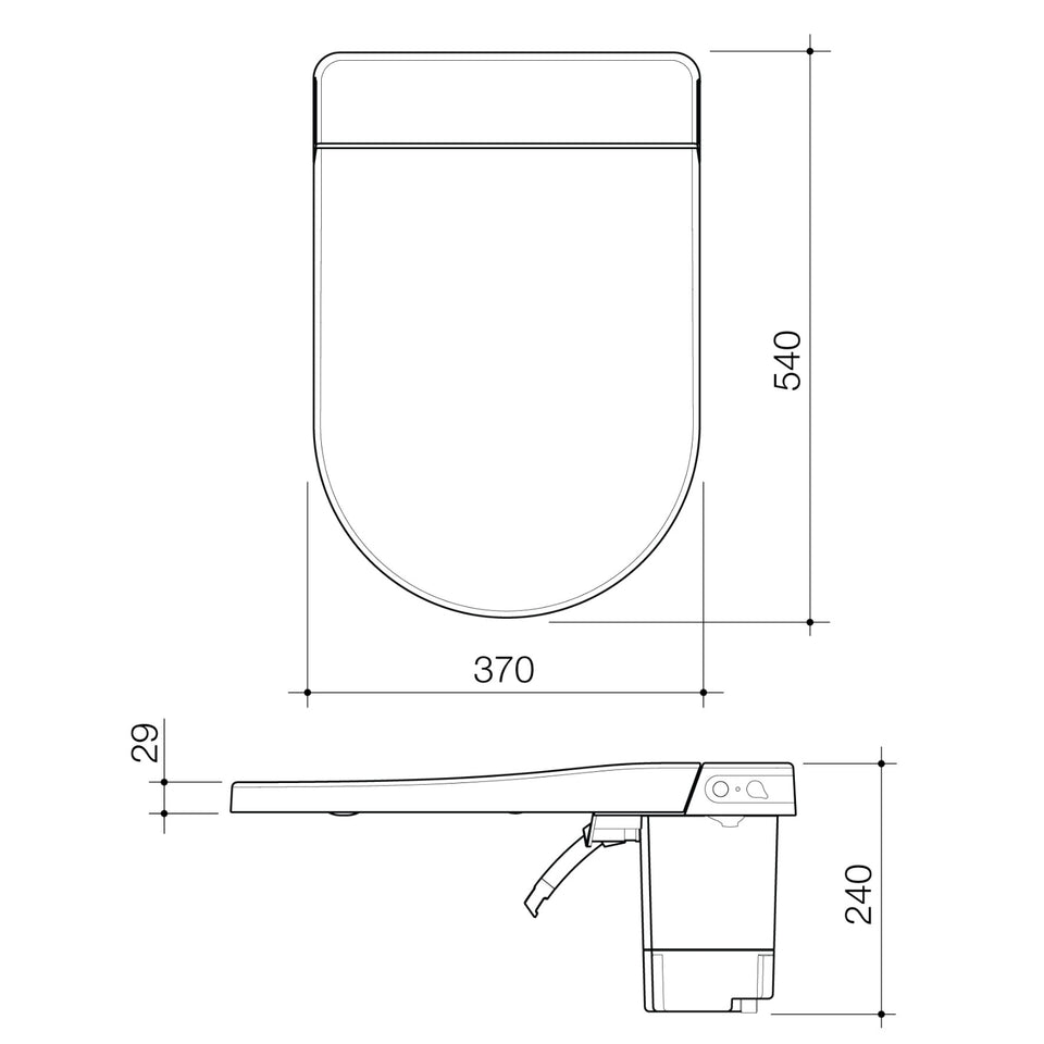 Caroma Urbane II Invisi Series II Wall Faced Bidet Suite