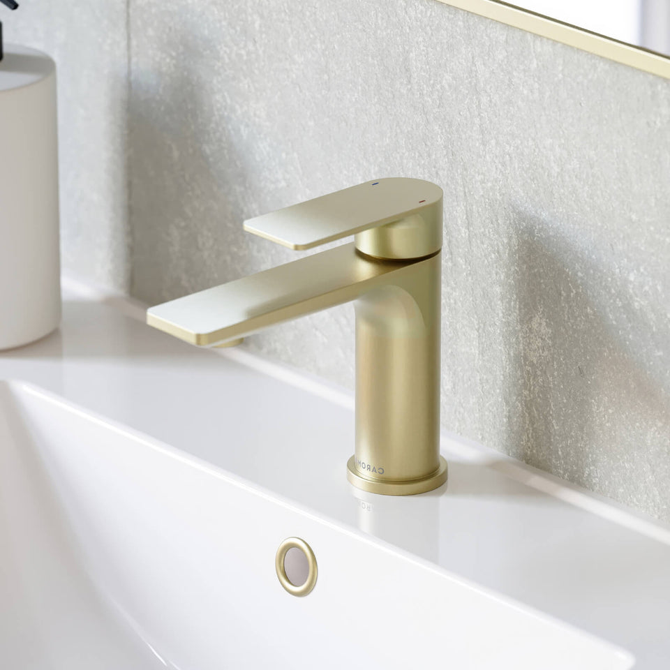Caroma Urbane II Lead Free Basin Mixer Brushed Brass
