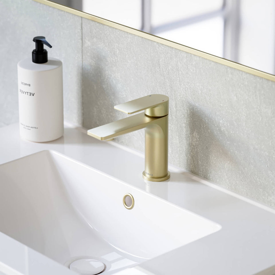 Caroma Urbane II Lead Free Basin Mixer Brushed Brass